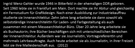 Kurzbiographie Ingrid Wenz-Gahler